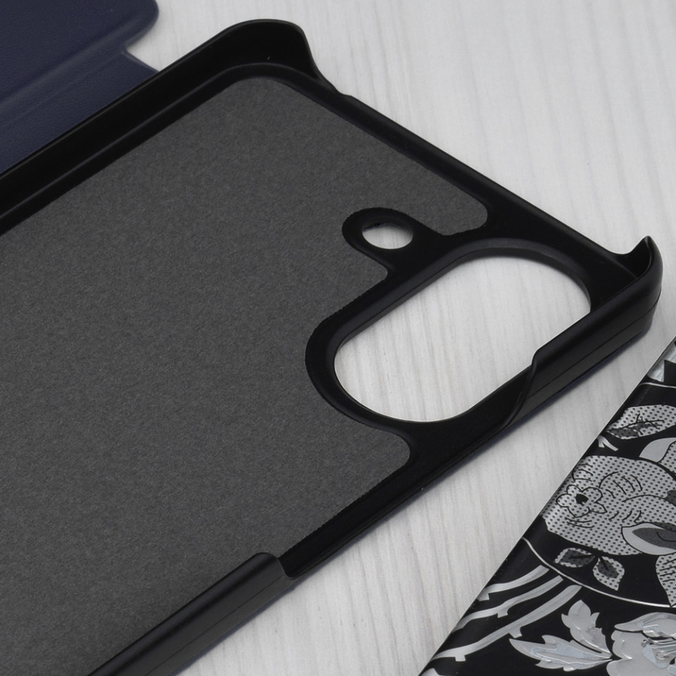Husa pentru Xiaomi Redmi 13C 4G / Poco C65 tip carte, Skyddar Eco View Leather - Albastru - 3 | YEO