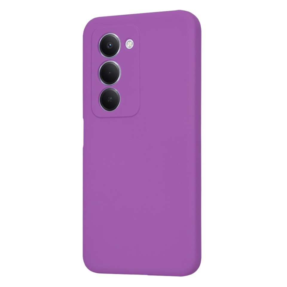 Husa pentru Xiaomi Redmi 15 5G / Redmi 15 4G, SKYDDAR INNOVATION, din Silicon Catifelat, SoftElegance, set cu sticker, Mov - 2 | YEO