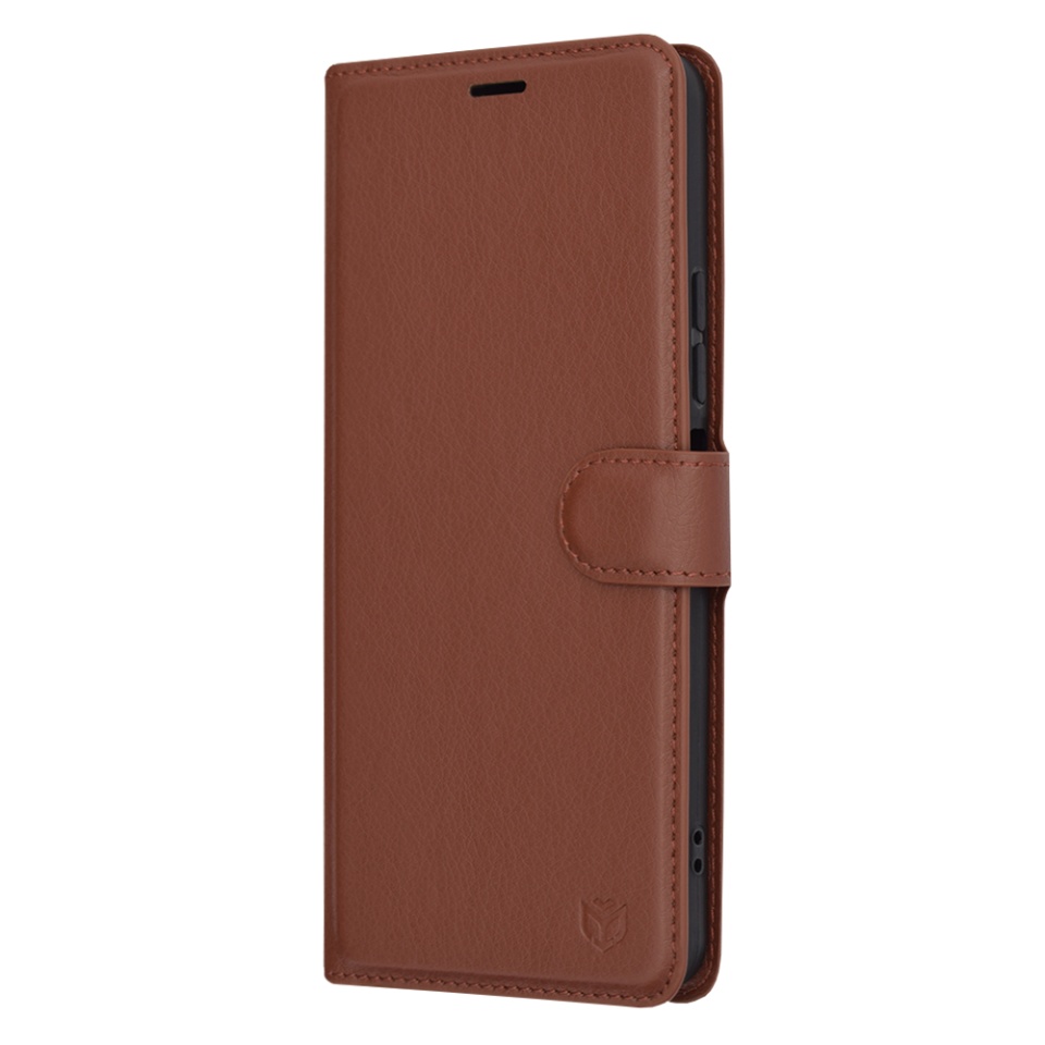 Husa pentru Xiaomi Redmi A3 tip Carte, cu Portofel Interior, Finisaje Premium, SKYDDAR Leather Wallet - Maro - 3 | YEO