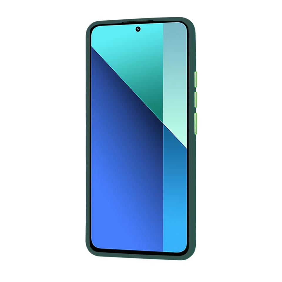 Husa pentru Xiaomi Redmi Note 13 4G, ce Absoarbe Cele mai Aspre Socuri, Skyddar Frosted - Verde inchis - 2 | YEO