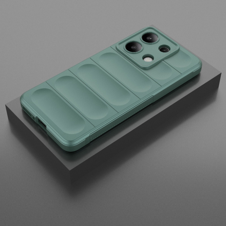 Husa pentru Xiaomi Redmi Note 13 4G eleganta, din silicon mat, SKDR Vogue - Verde - 2 | YEO