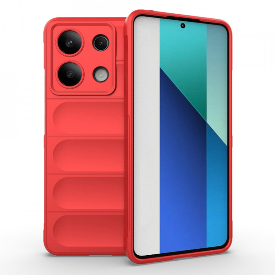 Husa pentru Xiaomi Redmi Note 13 5G eleganta, din silicon mat, SKDR Vogue - Rosu