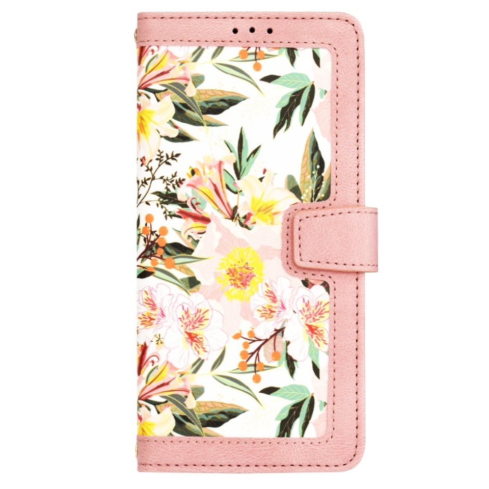 Husa pentru Xiaomi Redmi Note 13 Pro+ 5G, SKYDDAR INNOVATION, Flipcraft din Piele Ecologică, Stand Integrat, Buzunare pentru Carduri, set cu sticker, Roz - 1 | YEO