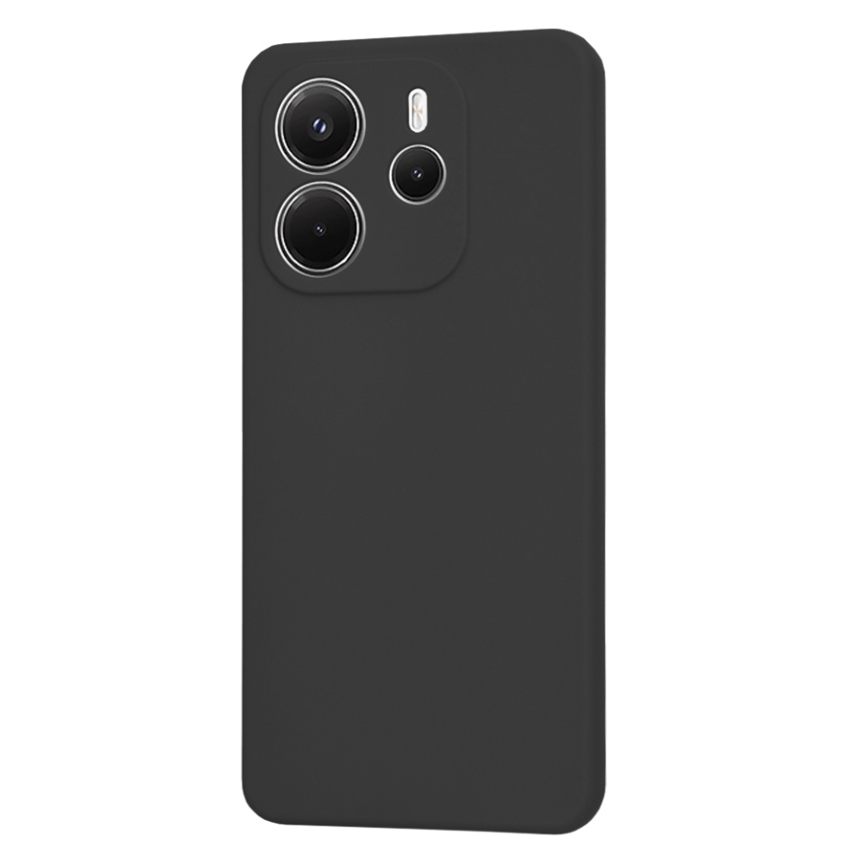 Husa pentru Xiaomi Redmi Note 14 4G (163.25 x 76.55 x 8.16mm), SKYDDAR INNOVATION, SoftElegance din Silicon Catifelat, set cu sticker, Negru - 2 | YEO