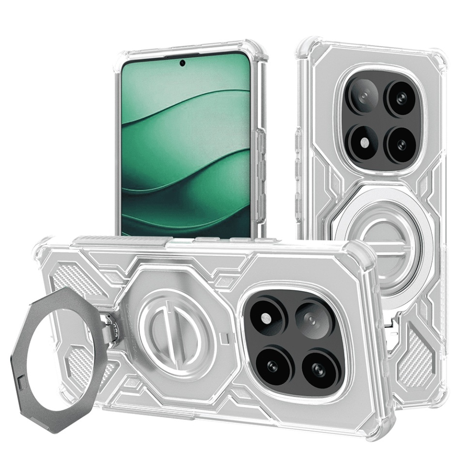 Husa pentru Xiaomi Redmi Note 14 Pro 5G / Poco X7, Antisoc, SKYDDAR INOVATION, Carbon Shield PRO, Magsafe, set cu sticker, Alb