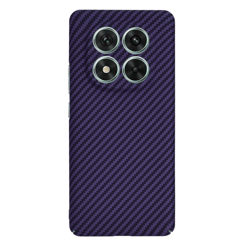 Husa pentru Xiaomi Redmi Note 14 Pro, Finisaj Premium cu Textura de Carbon, Design Elegant, SKDR CarbonFlex - Mov - 1 | YEO