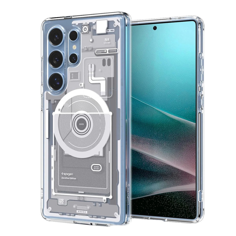 Husa premium Samsung Galaxy S25 Ultra, Ultra Hybrid Zero One - Alb