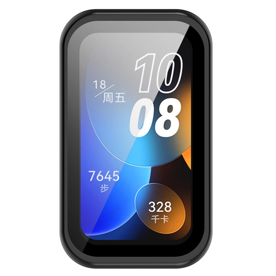 Husa Protectie 360°, Ultra-Subtire, Anti-Soc pentru A Huawei Band 8 / 9, Anti-Soc Full Screen - Negru - 1 | YEO