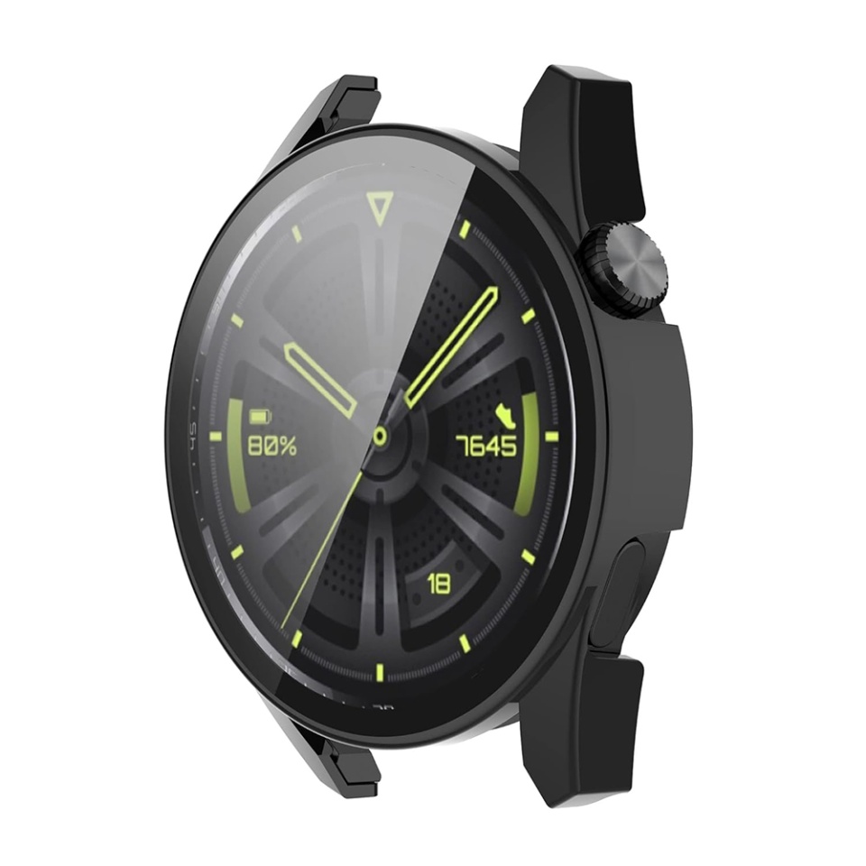 Husa protectie Smartwatch Huawei Watch GT 3 (42mm), SKYDDAR INNOVATION, Defense360 Pro + Screen Protector, AntiSoc, set cu sticker, Negru - 3 | YEO