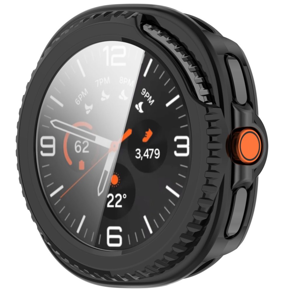 Husa protectie Smartwatch Samsung Galaxy Watch8 Classic, SKYDDAR INNOVATION, Defense360 Pro + Screen Protector, AntiSoc, set cu sticker, Negru - 1 | YEO