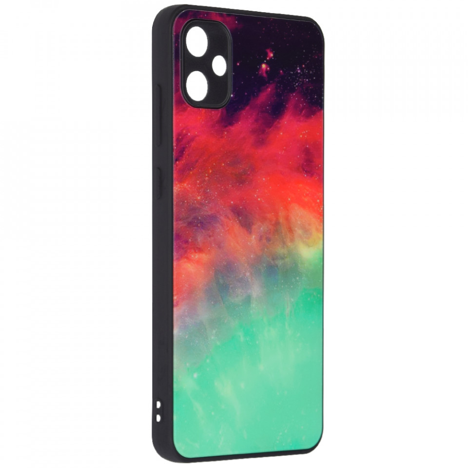 Husa Samsung Galaxy A05 cu sticla securizata, Techsuit Glaze - Fiery Ocea - 1 | YEO