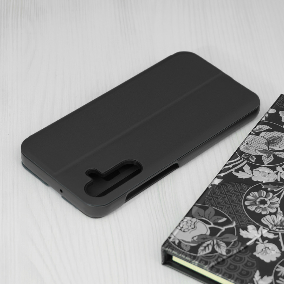 Husa Samsung Galaxy A15 5G tip carte, Skyddar Eco View Leather - Negru - 1 | YEO