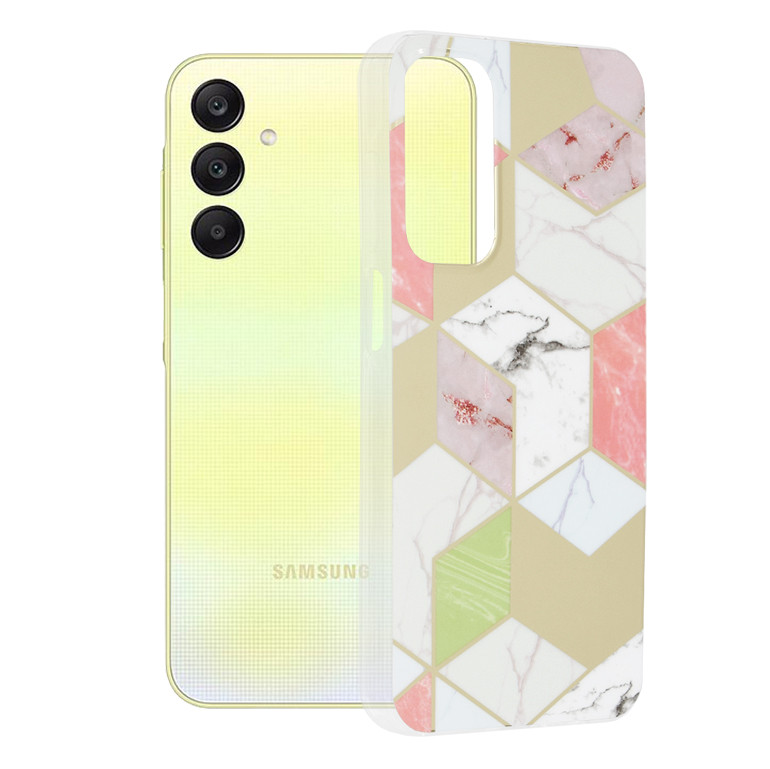 Husa Samsung Galaxy A25 5G Marble Series, Techsuit - Purple Hex