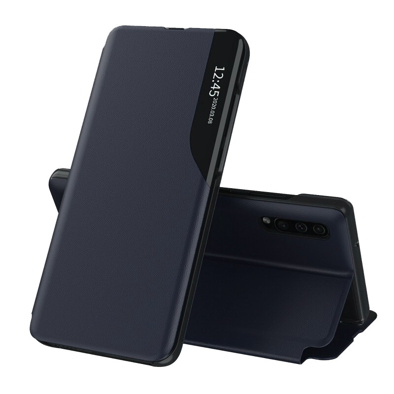 Husa Samsung Galaxy A30s / A50 / A50s tip carte, Techsuit eFold - Dark Blue