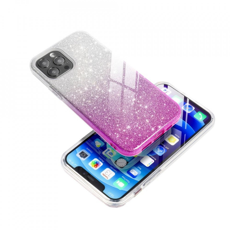 Husa Samsung Galaxy A52 5G / A52s din silicon lucios, Skyddar Shining - Transparent / Roz - 3 | YEO