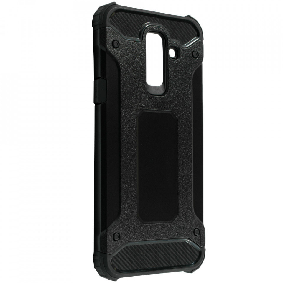 Husa Samsung Galaxy A6 Plus 2018 din plastic dur, Techsuit Hybrid Armor - Negru