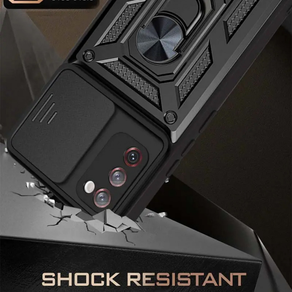 Husa Samsung Galaxy S20 FE cu inel magnetic, Techsuit CamShield - Negru - 2 | YEO