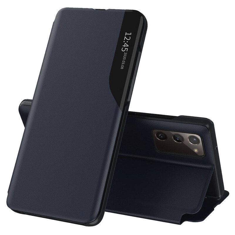 Husa Samsung Galaxy S20 FE tip carte, Techsuit eFold - Dark Blue