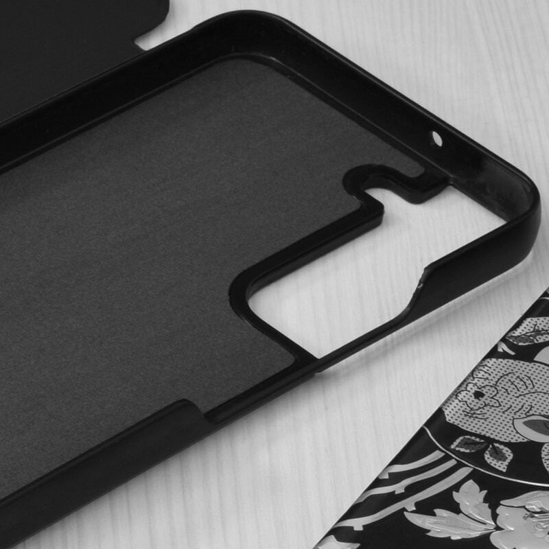 Husa Samsung Galaxy S22 Plus tip carte, Techsuit eFold - Negru - 2 | YEO