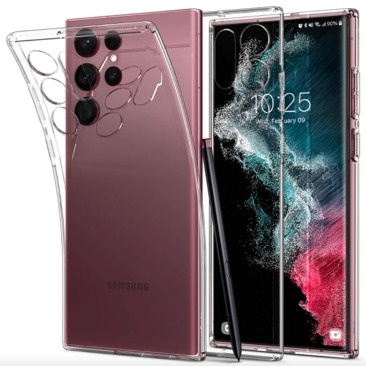 Husa Samsung Galaxy S22 Ultra, Liquid Crystal Spigen - Clear