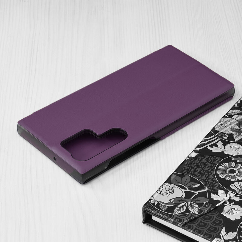 Husa Samsung Galaxy S22 Ultra tip carte, Techsuit eFold - Purple - 3 | YEO