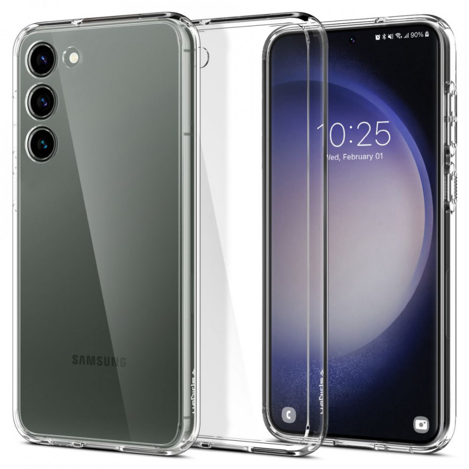 Husa Samsung Galaxy S23 Plus, Spigen Ultra Hybrid - Transparent