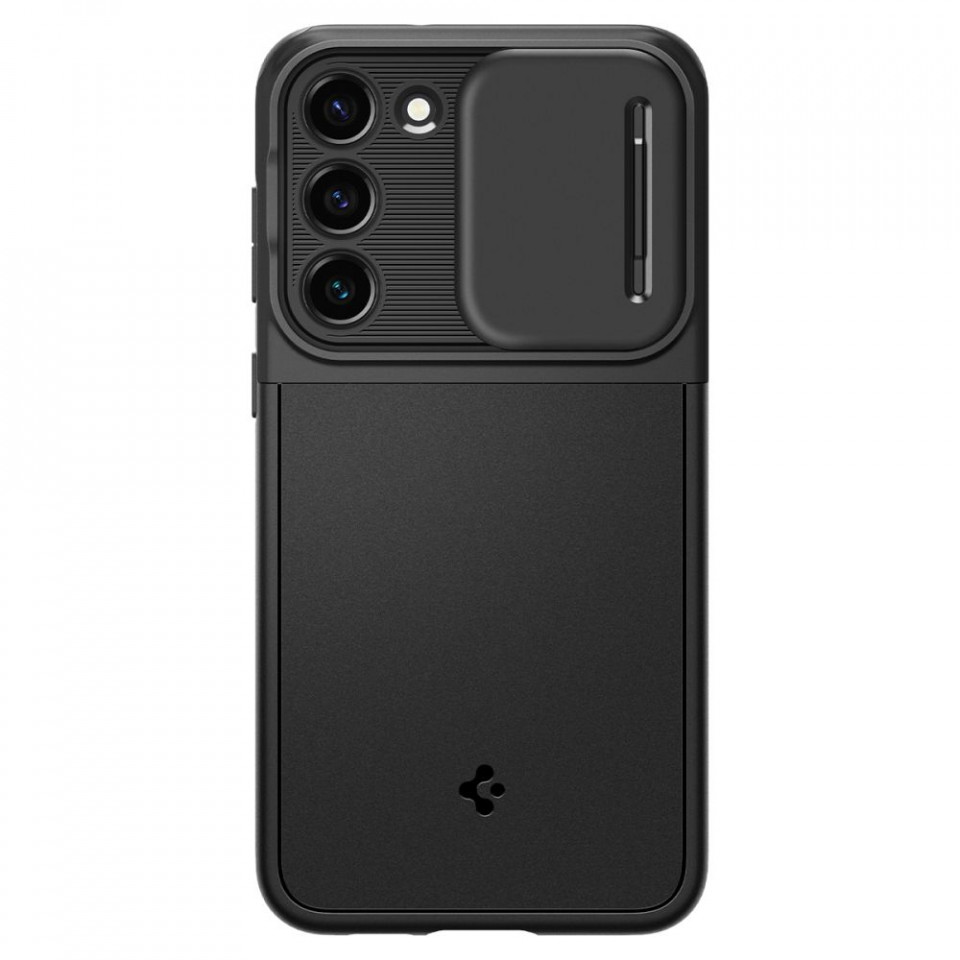 Husa Samsung Galaxy S23, Spigen Optik Armor - Negru - 3 | YEO