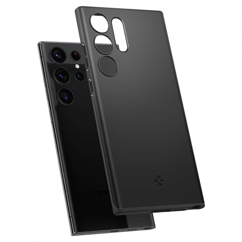 Husa Samsung Galaxy S23 Ultra, Spigen Thin Fit - Negru - 3 | YEO