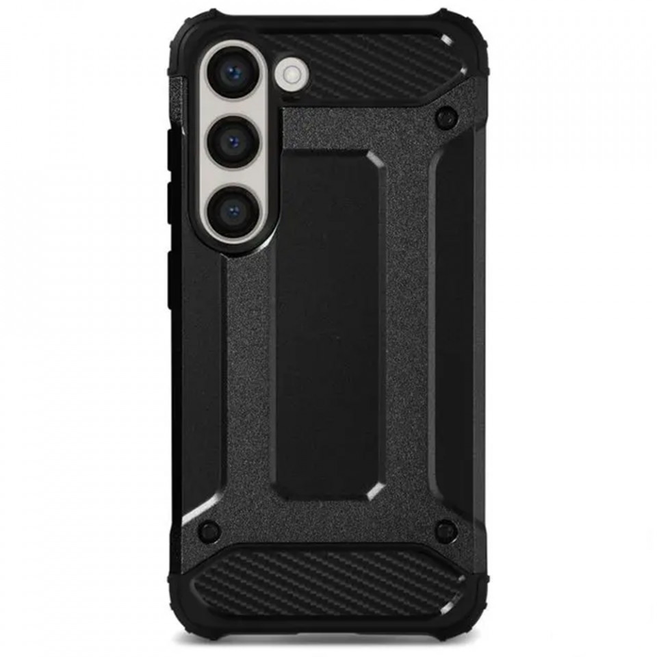 Husa Samsung Galaxy S24 din plastic dur, Techsuit Hybrid Armor - Negru - 1 | YEO