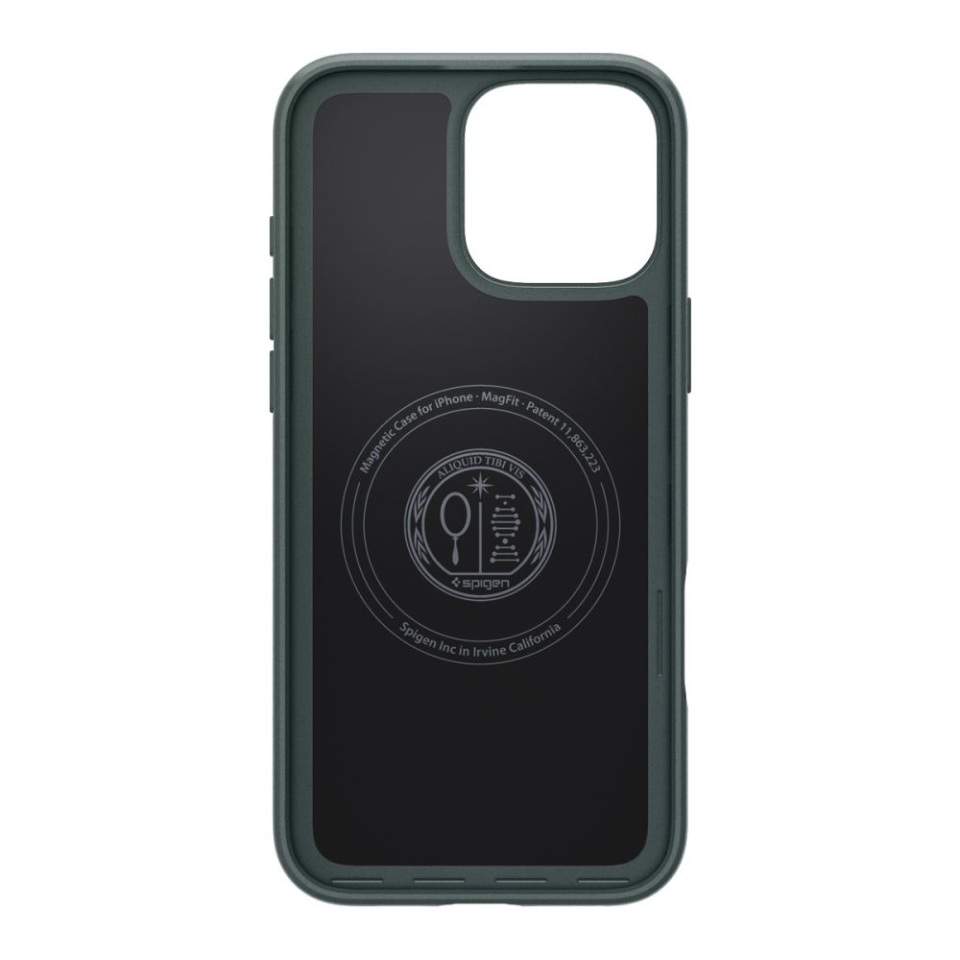 Husa slim iPhone 16 Pro, Spigen Thin Fit - Verde inchis - 2 | YEO