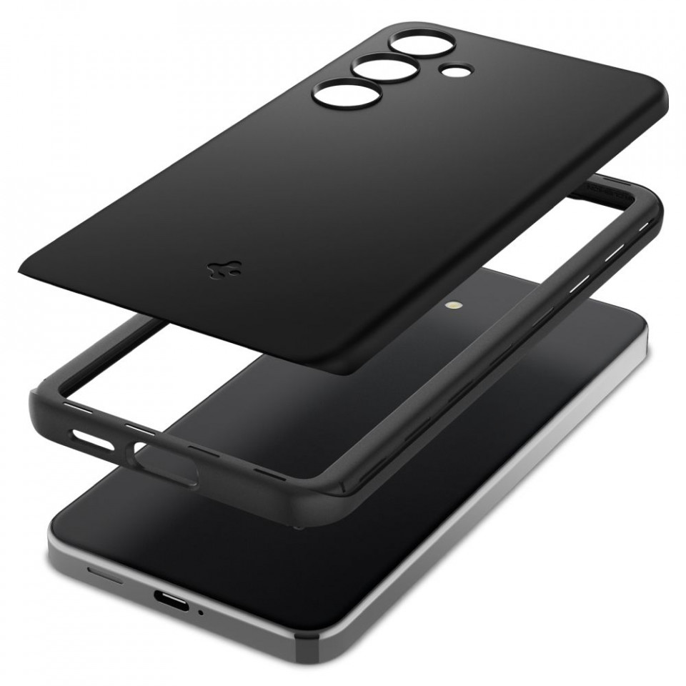 Husa slim Samsung Galaxy S24, Spigen Thin Fit - negru - 3 | YEO