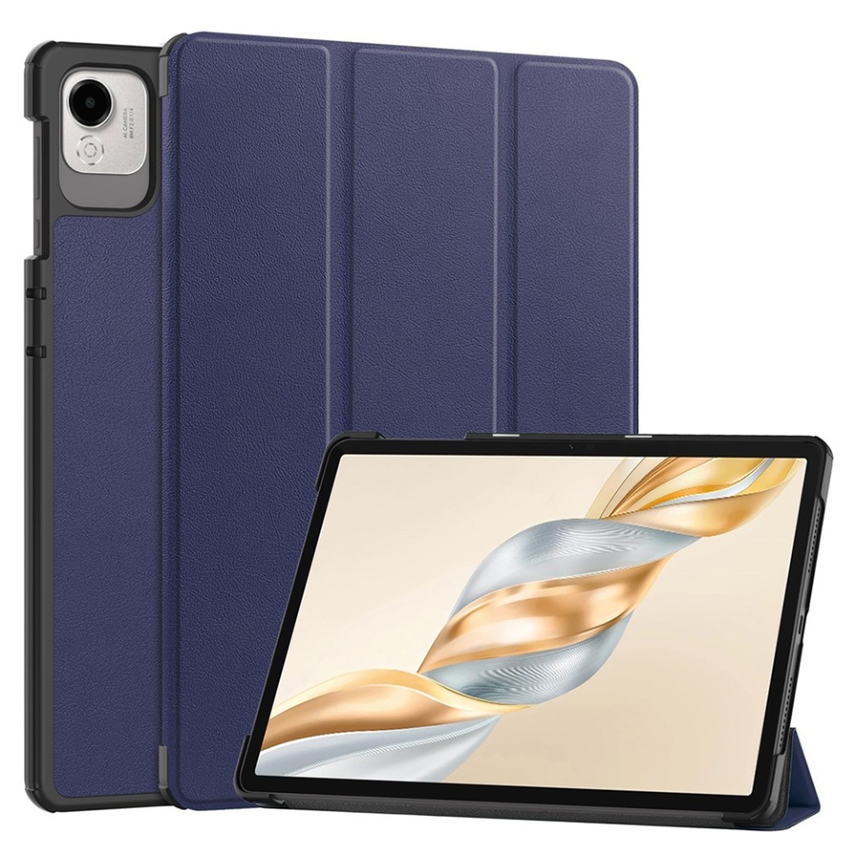 Husa tableta pentru Honor Pad X9a / X9 / X8 Pro / X9 Pro, SKYDDAR INNOVATION, cu suport Multi-Unghi si functie Sleep/Wake, FoldPro, Albastru, set cu sticker