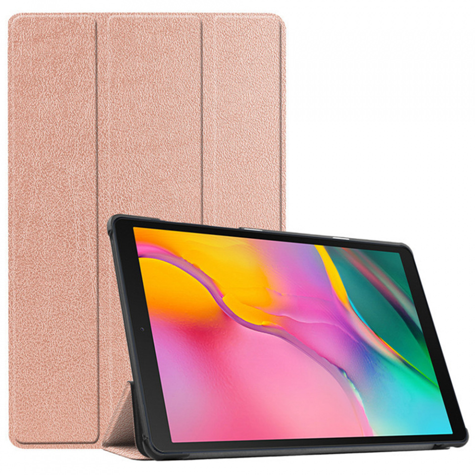 Husa tableta pentru iPad Air 13 (2024) cu suport Multi-Unghi și functie Sleep/Wake, SKYDDAR FoldVision Colour - Roz