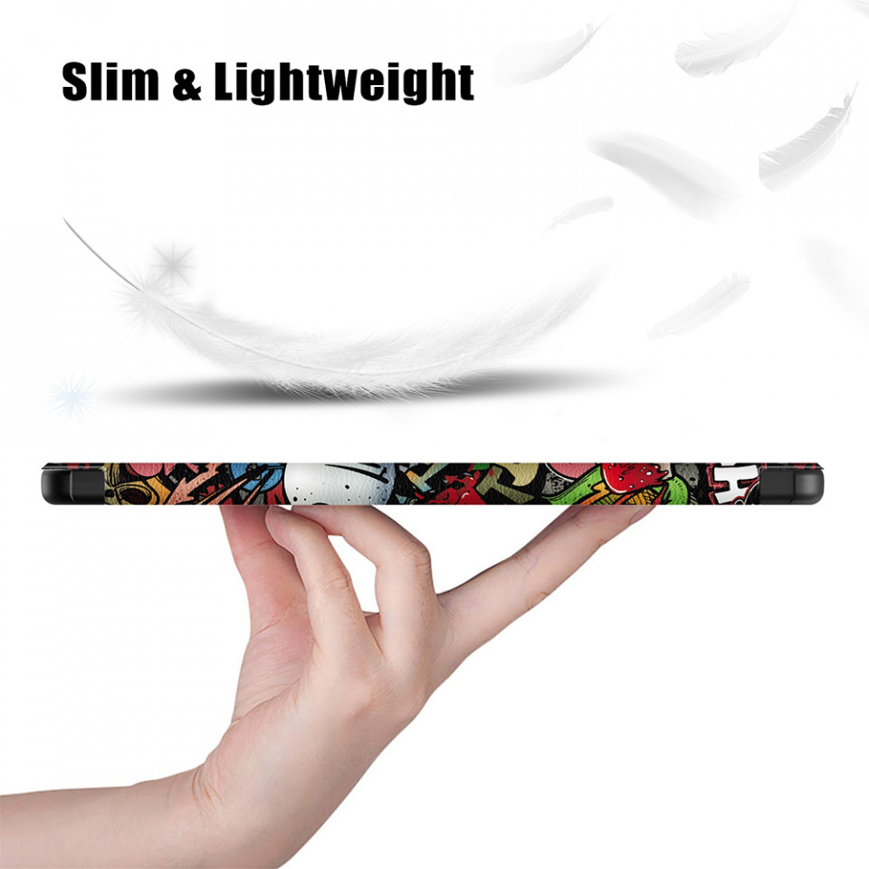 Husa tableta pentru Lenovo Tab M10 5G cu suport Multi-Unghi și functie Sleep/Wake , SKYDDAR FoldVision Colour - Urban vibe - 3 | YEO