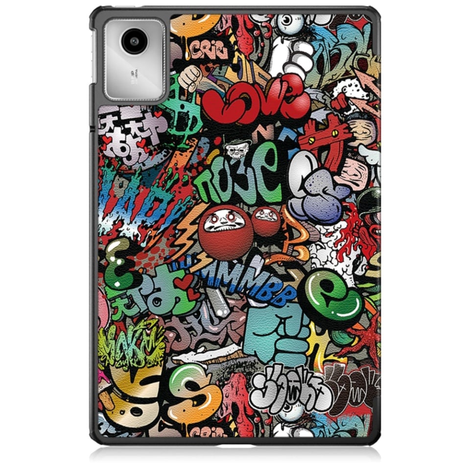 Husa tableta pentru Lenovo Tab M11, SKYDDAR INNOVATION, cu suport Multi-Unghi si functie Sleep/Wake, FoldPro, Urban vibe, set cu sticker - 1 | YEO