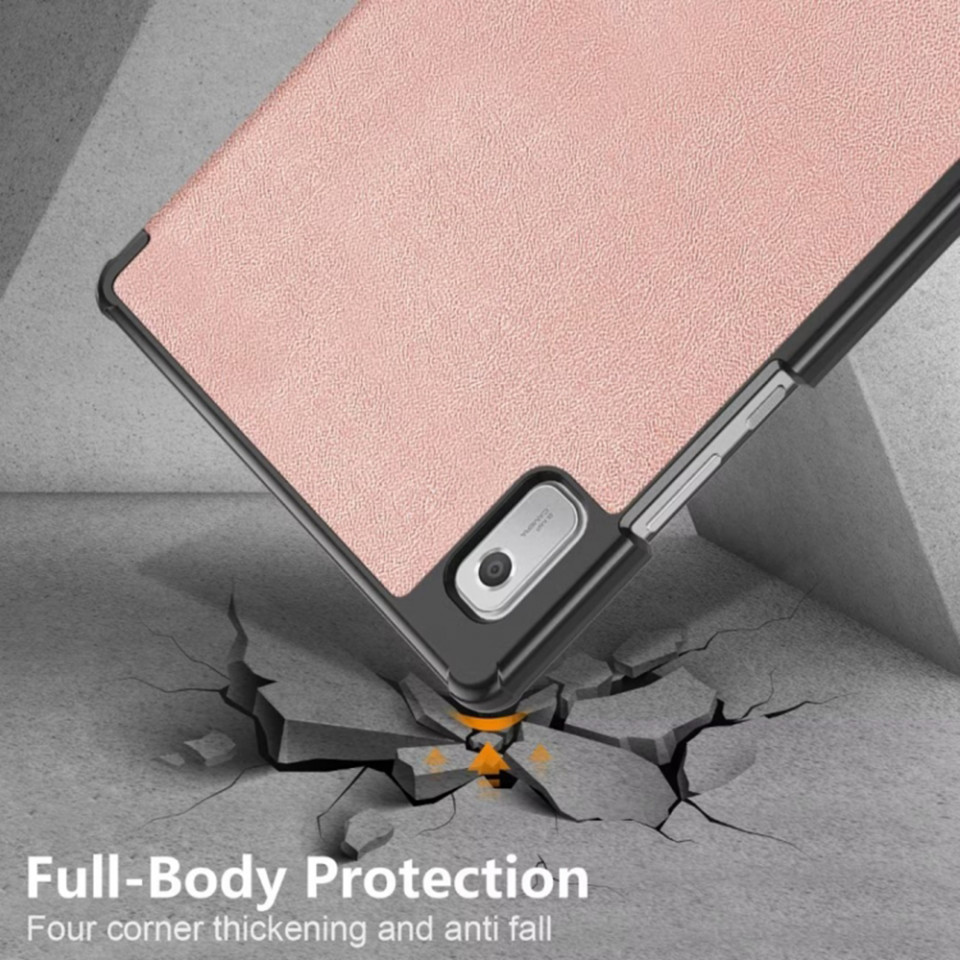 Husa tableta pentru Lenovo Tab M9 9.0 cu suport Multi-Unghi și functie Sleep/Wake , SKYDDAR FoldVision - Roz - 3 | YEO