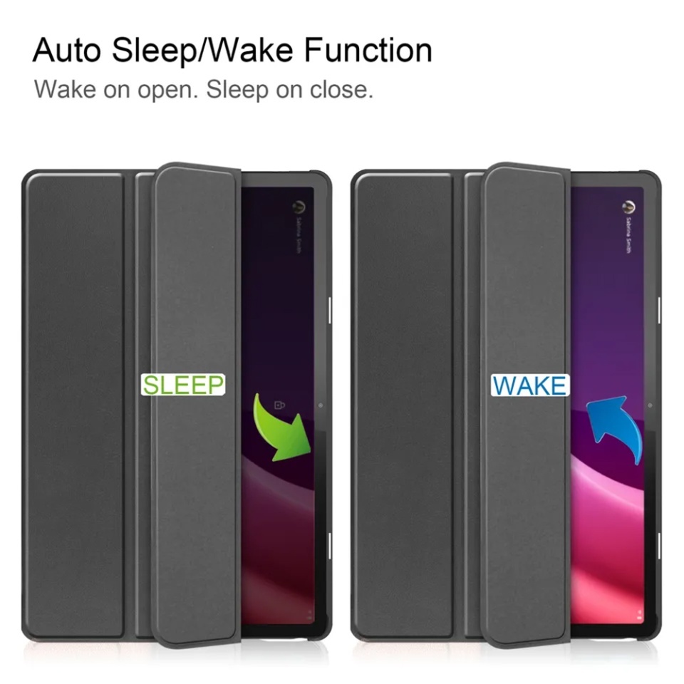 Husa tableta pentru Lenovo Tab P11 Gen 2 11.5, SKYDDAR INNOVATION, cu suport Multi-Unghi si functie Sleep/Wake, FoldPro, Rosu, set cu sticker - 3 | YEO