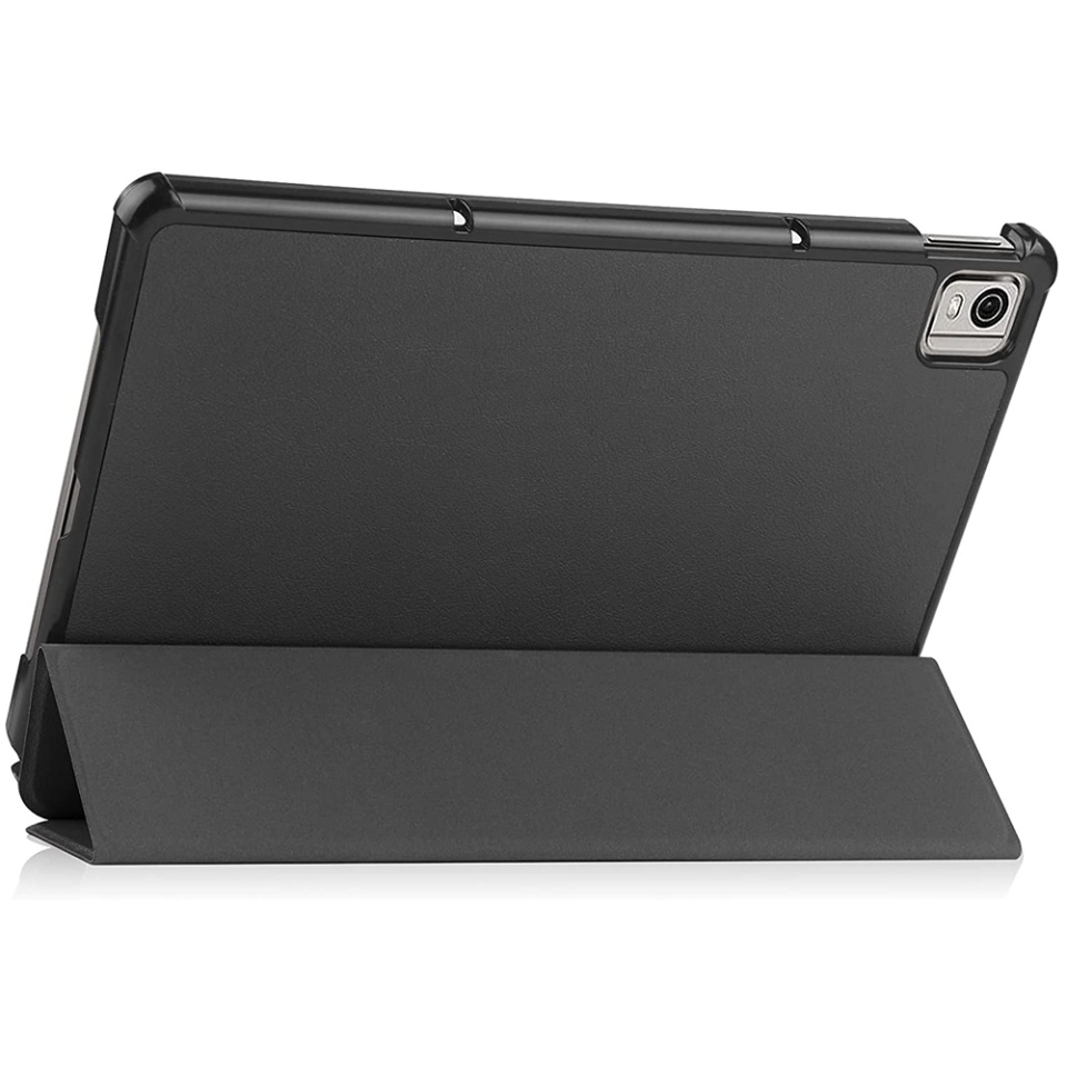 Husa tableta pentru Nokia T21, SKYDDAR INNOVATION, cu suport Multi-Unghi si functie Sleep/Wake, FoldPro, Negru, set cu sticker - 2 | YEO
