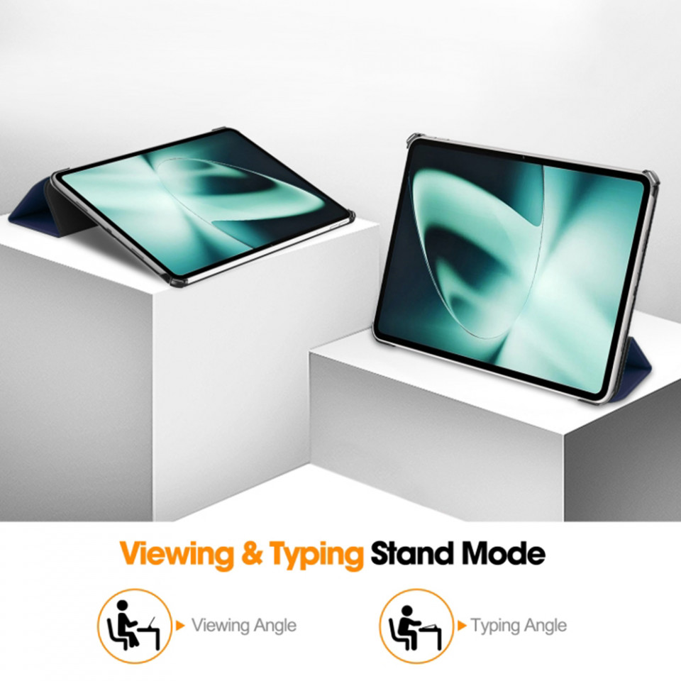 Husa tableta pentru OnePlus Pad cu suport Multi-Unghi și functie Sleep/Wake , SKYDDAR FoldVision - Albastru - 3 | YEO