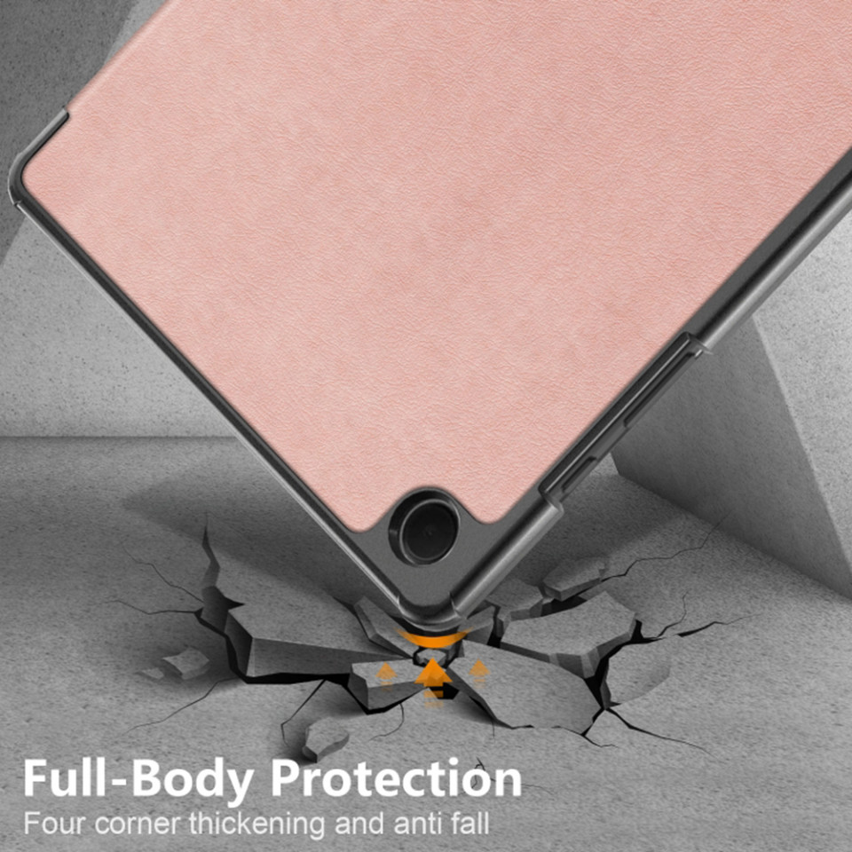 Husa tableta pentru Samsung Galaxy Tab A9 Plus cu suport Multi-Unghi și functie Sleep/Wake , SKYDDAR FoldVision - Roz - 3 | YEO
