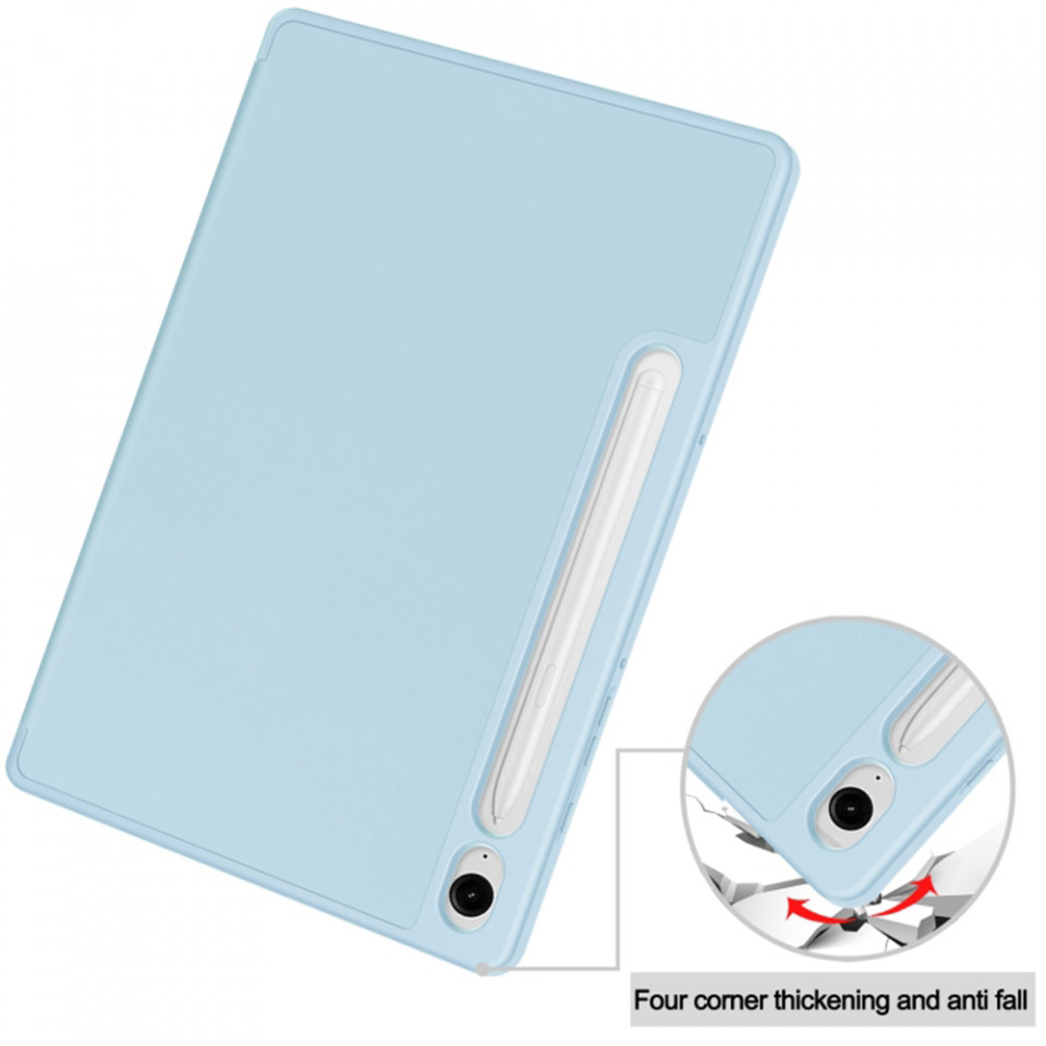 Husa tableta pentru Samsung Galaxy Tab S9 FE cu suport 2 Unghiuri și functie Sleep/Wake, SKDR OfficeMate - Bleu - 1 | YEO