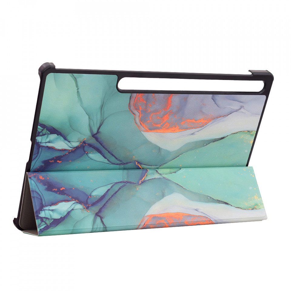 Husa tableta pentru Samsung Tab S7 Plus / Tab S8 Plus / Tab S7 FE cu suport Multi-Unghi și functie Sleep/Wake , SKYDDAR FoldVision Colour - Green time - 3 | YEO
