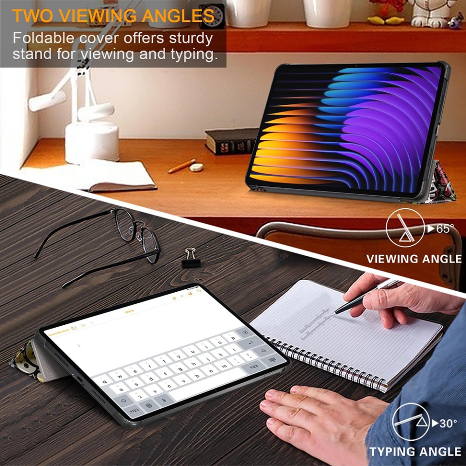 Husa tableta pentru Xiaomi Pad 7 / 7 Pro cu suport Multi-Unghi și functie Sleep/Wake, SKYDDAR FoldVision - Galaxy - 1 | YEO
