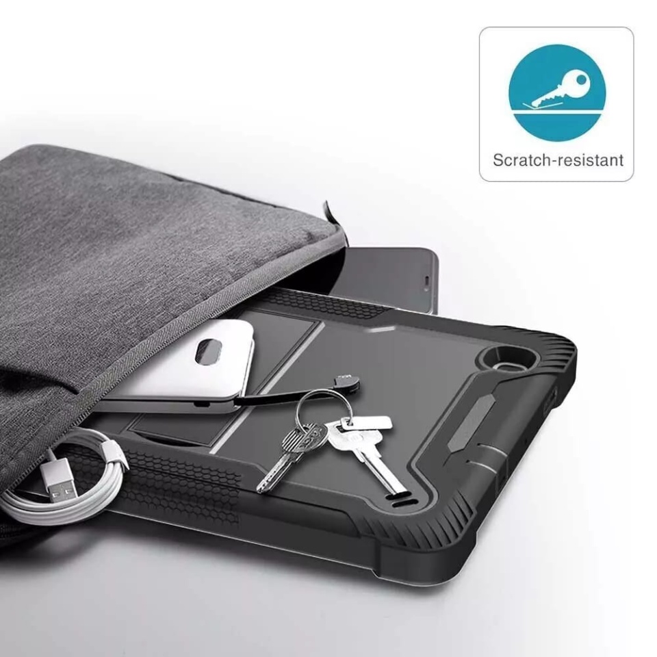 Husa tableta Samsung Galaxy Tab S6 Lite 10.4 P610/P615, Ideala pentru Utilizare Zilnica, Antisoc si Anti-zgarieturi, SKDR TabArmor - Negru - 2 | YEO