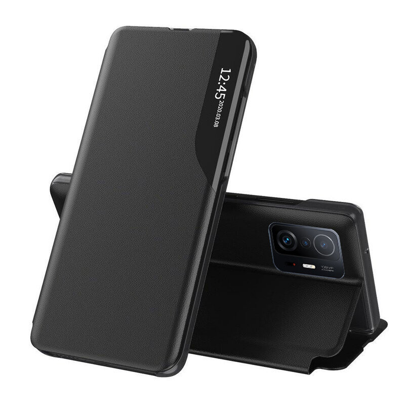 Husa Xiaomi 11T Pro tip carte, Techsuit eFold - Negru - 1 | YEO