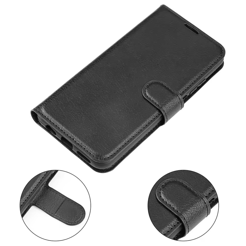 Husa Xiaomi 14T Pro tip Carte, cu Portofel Interior, Finisaje Premium, SKYDDAR Leather Wallet - Negru - 3 | YEO