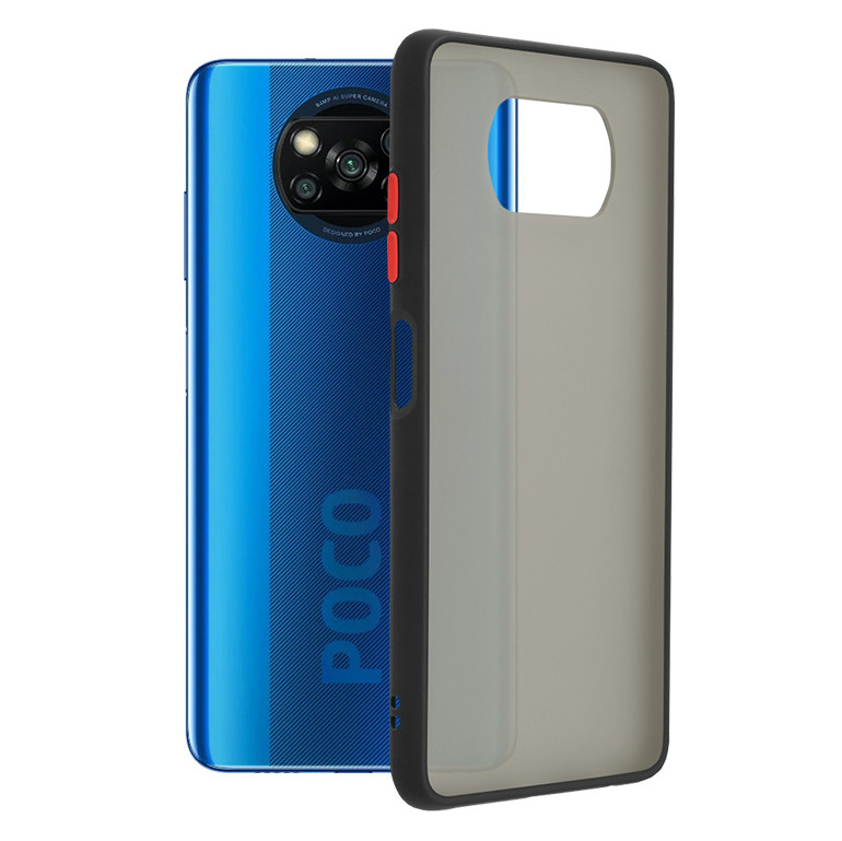 Husa Xiaomi Poco X3 NFC, Chroma, Techsuit - Negru