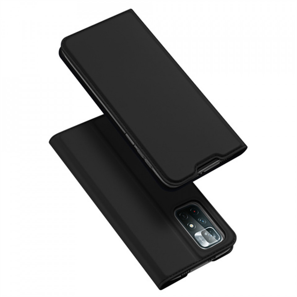 Husa Xiaomi Redmi Note 11 / Poco M4 Pro tip carte, Skin Pro Dux Ducis - Negru