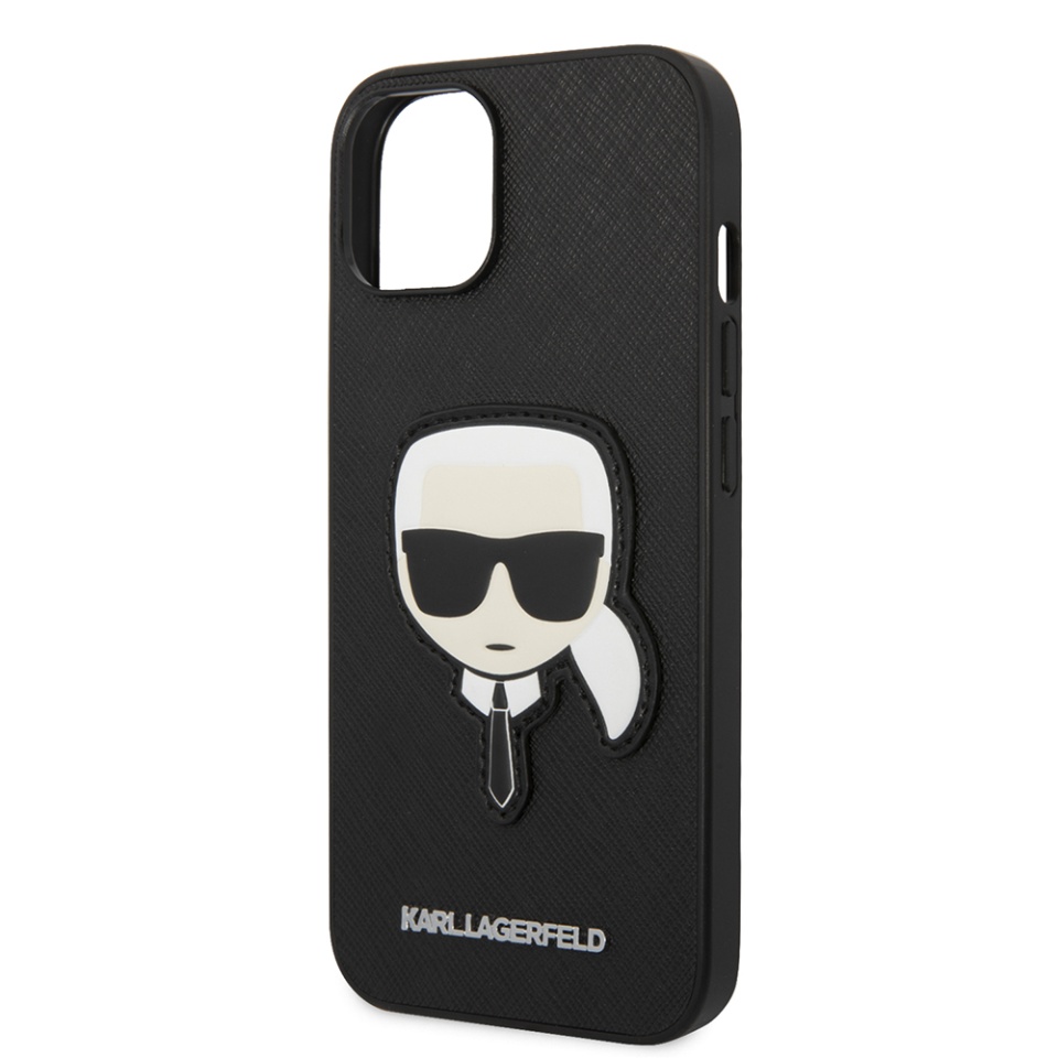 Huse pentru iPhone 14 Plus, Karl Lagerfeld, Saffiano, Negru - 1 | YEO