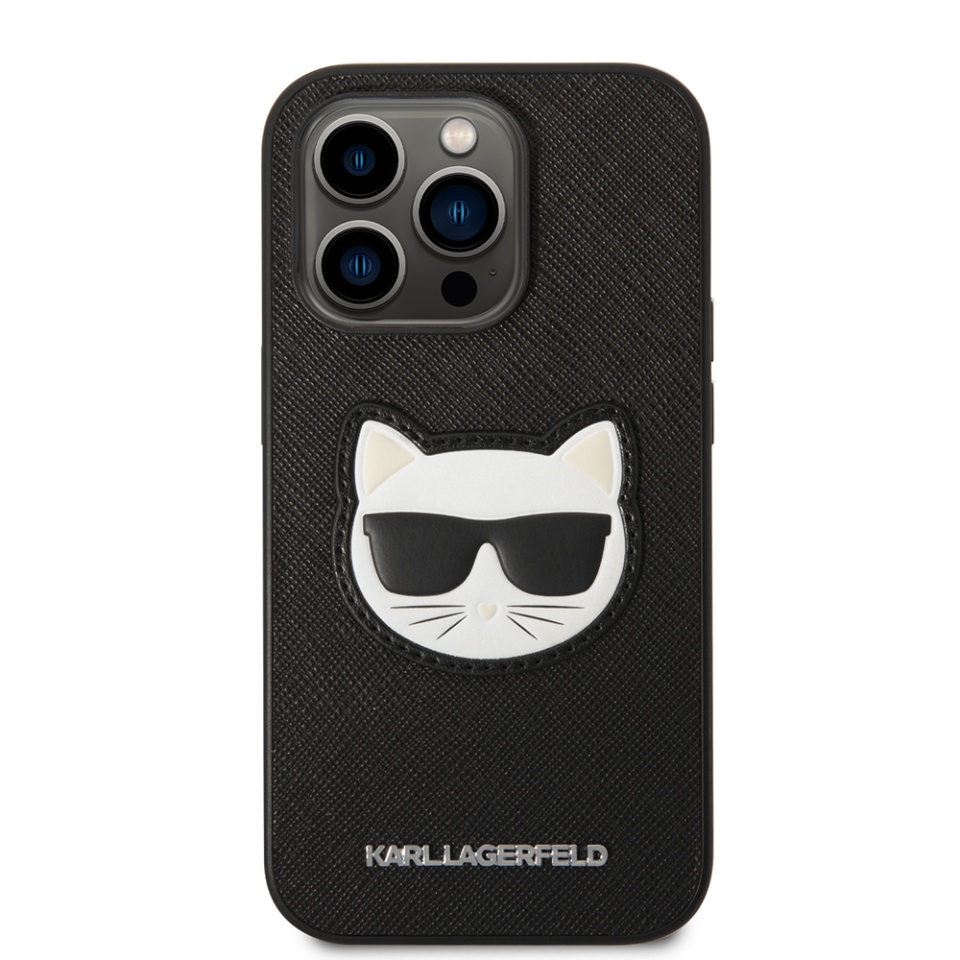 Huse pentru iPhone 14 Pro Max, Karl Lagerfeld, Saffiano, Negru - 2 | YEO